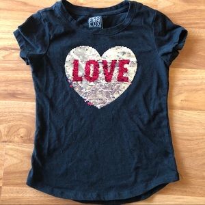 ‼️ 10/$20 Modern Lux flip sequin shirt S 6/6X